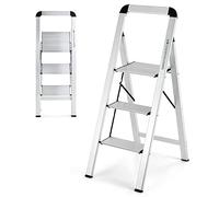 COSTWAY Marchepied Pliable 3 Marches en Aluminium (62 x 44 x 109 cm)
