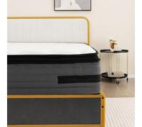 COSTWAY Matelas 140x200 cm, Mousse à Mémoire, Épaisseur 32 cm, H2, Housse en Tissu Tricoté Doux, Soutien à 7 Zones pour Soulager la Pression, Ressorts Ensachés, Conception Ergonomique, 140×200×32 cm