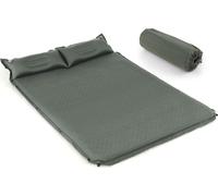COSTWAY Matelas de camping autogonflant, 2 personnes Matelas de camping avec oreiller, ultraléger, étanche, matelas gonflable Matelas de camping Matelas de couchage pour le camping, la randonnée, la p