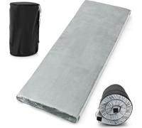 COSTWAY Matelas de camping, Matelas de camping en mousse à mémoire de forme, Matelas de couchage léger avec housse en flanelle & sac de transport, Matelas pour invités 183 x62,5x6,5cm