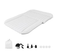 COSTWAY Matelas de voiture 190x130cm, Matelas gonflable SUV double face, Lit gonflable avec pompe à air & sac de transport, Matelas de voiture pour coffre Beige