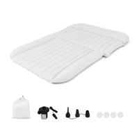 COSTWAY Matelas Gonflable Voiture avec Pompe à Air (Beige) | Lit Gonflable SUV pour Camping avec Flocage Double Face et Sac de Transport, pour Camions Camping-cars, Charge 150KG