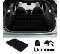 COSTWAY Matelas Gonflable Voiture avec Pompe à Air, Flocage Double Face et Sac de Transport, pour Camions Camping-cars,150KG Noir