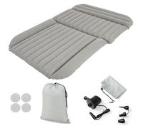 COSTWAY Matelas Gonflable Voiture avec Pompe à Air, Flocage Double Face et Sac de Transport, pour Camions Camping-cars,150KG Gris