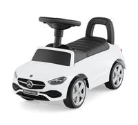COSTWAY Mercedes-Benz Porteur Enfants avec Volant, Klaxon, Bruit de Moteur, Rangement sous le Siège, pour 12 à 36 Mois, Blanc