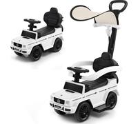 COSTWAY Mercedes Benz Véhicule pour enfants, jouet pied à terre pour enfants de 1 à 3 ans Blanc