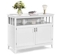 COSTWAY Meuble Cuisine Bas, Buffet Cuisine avec Placard 2 Portes, Étagère Réglable, Armoire Cuisine pour Salon, Salle à Manger, Entrée, 114 x 51 x 91 cm