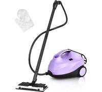 COSTWAY Nettoyeur vapeur avec 19 accessoires, Nettoyeur vapeur de sol pour tapis, sols, fenêtres et voitures / 2000W / 4 Bar / Réservoir 1,5L/jusqu'à 108℃ / LED/Durée de vapeur jusqu'à 45 min (Bleu)