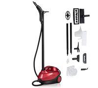 COSTWAY Nettoyeur Vapeur Haute Pression 2000W avec 19 Accessoires, Balai Vapeur Portable Pressurisé Polyvalent 4 Bars avec Réservoir de 1,5 L pour Nettoyer Plancher Tapis Rideaux (Rouge)