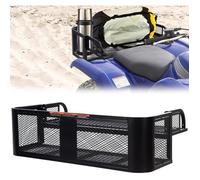 COSTWAY Panier Arrière pour Véhicule Tout-terrain en Métal, avec Conception en Maille, Grand Espace de Stockage, 104 x 67 x 34,5 cm