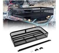 COSTWAY Panier Avant pour Véhicule Tout-terrain en Métal, avec Conception en Maille, Grand Espace de Stockage, 92 x 44 x 16,5 cm