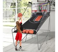 COSTWAY Panier de basket-ball Automate de basket-ball incl. 4 ballons Poteau de basket-ball pliable Jeu de basket-ball Machine à tirer
