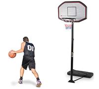 COSTWAY Panier de Basket sur Pied avec Hauteur Réglable 200-305cm, Support de Basketball Portable à roulettes avec Un Panneau Arrière pour Extérieur ou Intérieur
