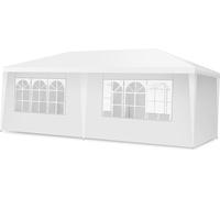 COSTWAY Pavillon de jardin 3x6m protection UV, tente de réception avec 4 parois latérales amovibles, pliable, sac de transport inclus