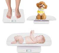 COSTWAY Pèse-bébé numérique, 50g à 150kg, pèse-bébé avec plateau, affichage LED, 5 modes de mesure & fonction tare, pèse-bébé, balance digitale, pèse-animal