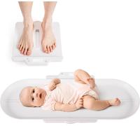 COSTWAY Pèse-bébé numérique avec plateau, 50g à 150kg, balance pour enfants avec affichage LED, 5 modes de mesure & fonction tare et maintien, balance d'allaitement, balance pour animaux