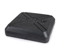 COSTWAY Pied de Parasol Déporté sur 2 roulettes, Support Parasol en HDPE, Rempli de 156 kg Sable&Eau/125 kg Sable/78 kg Eau, Barre Transversale, Base pour Jardin Piscine Terrasse, 81 x 81 x 19 cm
