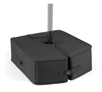 COSTWAY Pied de Parasol Sac Lestage, Poids de Base en Tissu Oxford, Remplissable de 40 kg de Sable, Ouverture Latérale & Poignées, Support pour Parasols Déporté et Droit Inclinable (Carré,Noir)