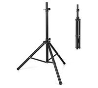 COSTWAY Pied d'Enceinte Trépied de Haut-Parleurs en Fer+PP Hauteur Réglable 97-181 cm Excellente Stabilité Pieds Antidérapant pour Le Bureau Maison Salle de Réunion Capacité de Charge 50 kg Noir