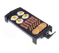 COSTWAY Plancha Électrique 2150W avec Bac de récupération, Thermostat, Température Réglable pour Voyage, Pique Nique, Camping