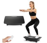 COSTWAY Plateforme Vibrante avec 10 Intensités Réglables | Plaque Vibrante Fitness avec Capteur de Gravité, Télécommande, Appareil d'Entraînement Connexion sans Fil