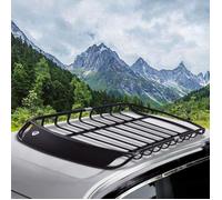 COSTWAY Porte-Bagages en Métal Barre Support Auto Voiture 120X98X17CM Charge max.110 kg
