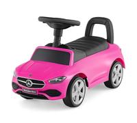 COSTWAY Porteur Enfant avec Volant & Klaxon & Son de Moteur, Voiture à Pousser Enfant avec Coffre à Jouets sous Siège, Dispositif Anti-basculement, Charge 25kg pour Enfants de 12-36 Mois (Rose)