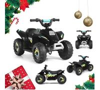 COSTWAY Quad Electrique pour Enfants 6 V 4,5 Km/H max. Voiture pour Enfants de 3Ans+ Noir