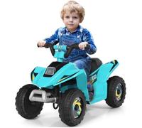 Costway Quad Electriques Pour Enfant 6 V 4,5 Km/H Max. Voiture Buggy Pour Enfants De 3ans+ Bleu