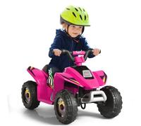 Costway Quad Electriques Pour Enfant 6 V 4,5 Km/H Max. Voiture Buggy Pour Enfants De 3ans+ Rose