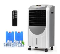 COSTWAY Rafraîchisseur d'Air 5 EN 1,Climatiseur Mobile sans Évacuation 7L, Refroidissement,Chauffage,Ventilateur,Humidificateur,Purification,Mini Climatiseur Portable, Minuterie 8H, Clim sans Tuyau