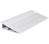 COSTWAY Rampe de seuil de porte, rampe pour fauteuil roulant en aluminium avec design de rampe réglable & capacité de charge de 317 kg, rampe de trottoir antidérapante pour fauteuil roulant, poussette