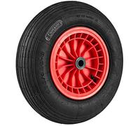 COSTWAY Roue de Brouette 4,80/4,00-8 avec Roulement de 2 CM et Moyeu Centré de 8,8 CM, Ø40x10cm pour Remorques de Jardin, Diables