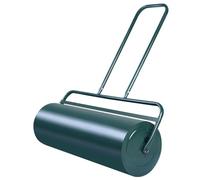 COSTWAY Rouleau à Gazon de Jardin 63 L Rempli d'eau & Sable avec Poignée en Acier Haute Résistance, Ø 30 CM du Rouleau, Idéal pour Obtenir Une Pelouse Uniforme 114 x 90 x 30cm, Vert