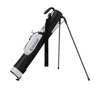 COSTWAY Sac de Golf Trépied avec Support et Sangle, parcours Par 3 et Executive, bandoulière, poche pour femmes et hommes Gris