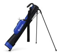 COSTWAY Sac de Golf Trépied avec Support et Sangle, parcours Par 3 et Executive, bandoulière, poche pour femmes et hommes Bleu