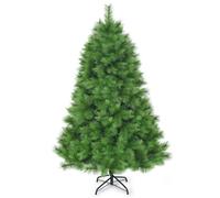 CostwayArbre de Noël Artificiel 180 cm avec 586 Branches et Support en Fer Sapin de Noël Artificiel pour Décoration de Fêtes