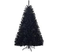 COSTWAY Sapin de Noël Artificiel 180cm Aiguilles en PVC avec Support en Métal Pliable 1036 Pointes de Branche Décoration de