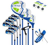 COSTWAY set complet de clubs de golf pour hommes, 15 pieces de set de clubs de golf pour droitiers avec 1 driver & 3 fairway & 4 hybride & 6/7/ 8/9/ P fer & putter