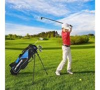 COSTWAY Set de 10 clubs de golf pour enfants avec bois de parcours | Fers 7, 9 & Putter, set de golf pour enfants de 8 à 10 ans (M)