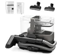 COSTWAY Shampouineuse Canapé de 1800W, Nettoyeur de Tapis avec Nettoyage à la Vapeur Stérilisation l'Eau Froide et Chaude, Aspiration Puissante de 17 kPa, avec Accessoires pour Canapé Tapisserie