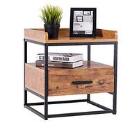 COSTWAY Table d'appoint, MDF, Panneaux de Particules, Fer, 45 x 40 x 49 cm (L x B x H)