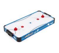 COSTWAY Table de Hockey à Air avec Ventilateur 12V & Pointage Manuel Coulissant, Table de Jeu Compact avec 2 Palets & 2 Poussoirs, Air Hockey pour Adultes Enfants pour Salle de Jeux Bureau