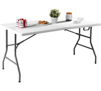 Costway Table pliante de camping Table pliante de jardin Table de bière Table de salle à manger Table de balcon Table pliante M