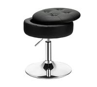 COSTWAY Tabouret Noir 41 x 41 x 51-66 cm
