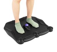 COSTWAY Tapis Anti-Fatigue,Tapis de Bureau Ergonomique pour Sol avec Points de Massage pour Soulager Les Douleurs aux Pieds/Genoux/Dos, Idéal pour Garage et Bureau Charge 150 Kg, Noir