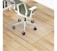 COSTWAY Tapis de Chaise de Bureau pour Sol en Bois Dur (120 x 90 cm) | Tapis Transparent en PVC pour Chaises à Roulettes/d'Ordinateur, Protection de Sol pour Maison Bureau