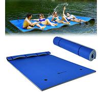 COSTWAY Tapis Flottant 3 à 5 Personnes Capacité 300 KG (Bleu)