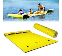 COSTWAY Tapis Flottant 3 à 5 Personnes Capacité 300 KG (Jaune)