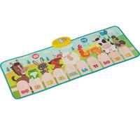 COSTWAY Tapis musical pour enfants, Tapis de piano avec 10 voix d'animaux, 10 sons de piano&10 chansons, Tapis de danse, Jouets musicaux, Jouets pour bébés cadeau pour enfants 1+
